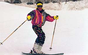 Monoskiing, Lynn Rosen skiing Alta