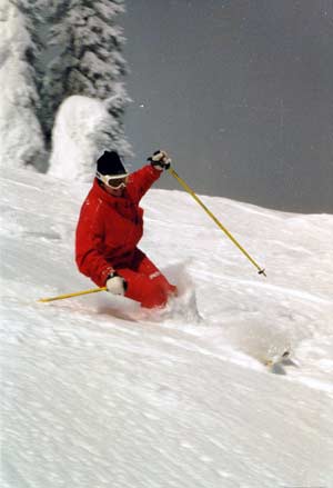 Nancy Greene Raine skiing Sun Peaks, BC