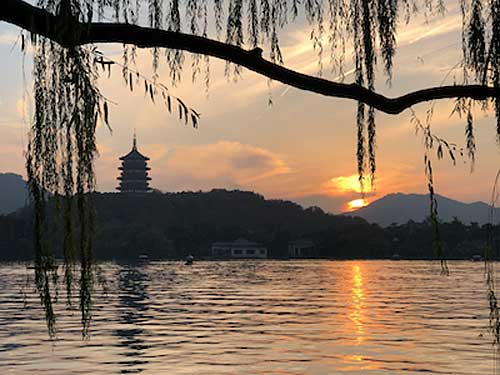 Hangzhou West Lake sunset