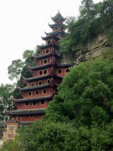 The Yangtze River through the gorges