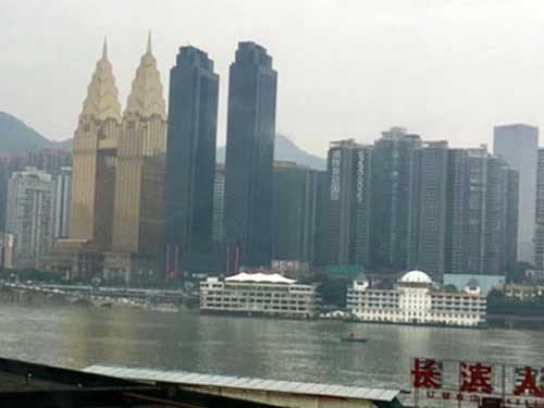 Skyline of Chongqing from the Yangtze Riverfront