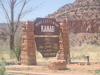 Kanab, Utah entrance