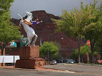 Kanab, Utah horse statue