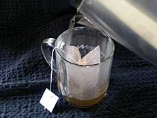 Review, Steeped Coffee pour water