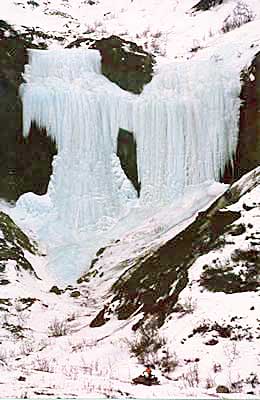 Icefall along Boulder Creek Drainage, Alaska