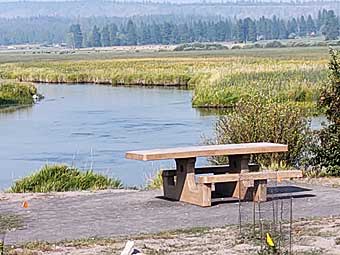 Wood River ADA-compliant picnic table