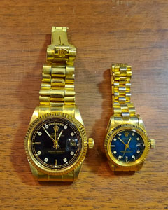 Fake Rolexes, man's and woman's