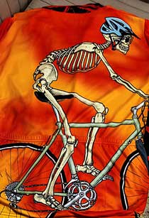 Bright humorous bike shirt