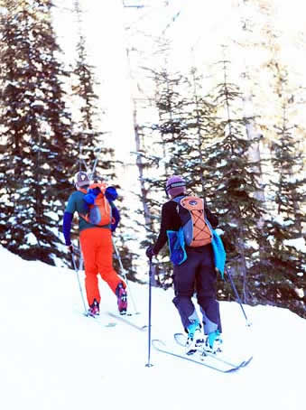 Skiing at Whitefish Resort, Montana