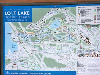 Cross country skiing at Lost Lake, Whistler
