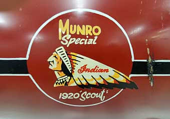 New Zealand Burt Munro motorcycle memoribilia
