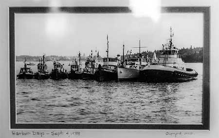 Tugboats in Olympia, WA 1988