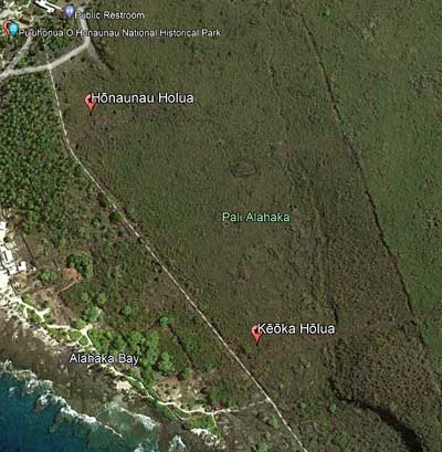 Puuhonua O Honaunau National Historical Park arial view