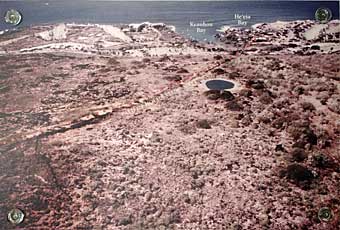 Hawaiian land sledding path into Heeja Bay