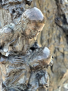 Paris, Jeanclos sculpture Children Victims of the Holocaust