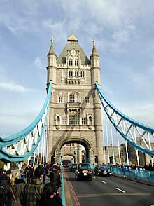 The Tower Bridge over the River Thames