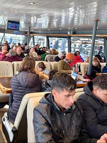 Patagonia, Lago Argentino boat interior