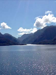 Patagonia, entrance to Chilean fjords