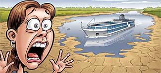 Cruise ship stranded graphic