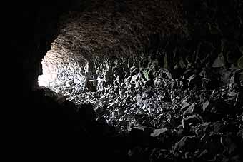 Lava Beds National Monument, Cave names painted by J.D. Howard