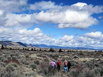 Lava Beds National Monument wide open expanses above ground
