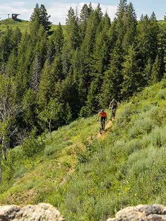 Mountain biking at Soldier Mountain