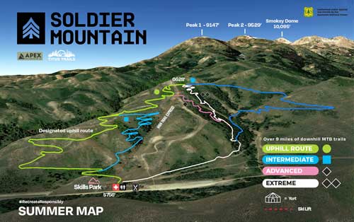 Map of Soldier Mountain