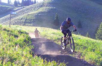 Mountain biking at Soldier Mountain