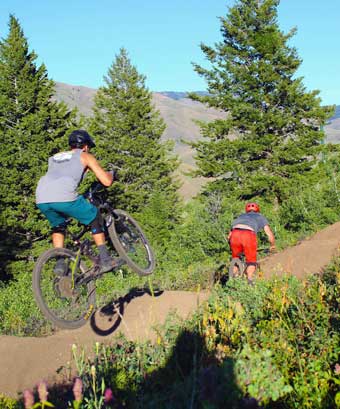 Mountain biking at Soldier Mountain