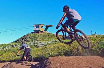 Mountain biking at Soldier Mountain