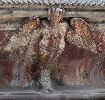 Detail of Merced Church Fountain