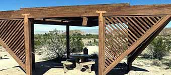 Shade structure for hikers