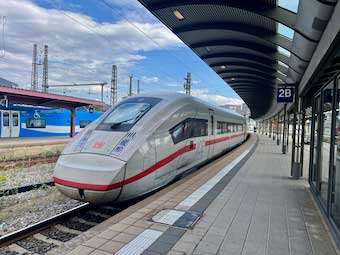 Intercity train to Ulm
