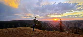 Highline Road sunset, Blue Mts.