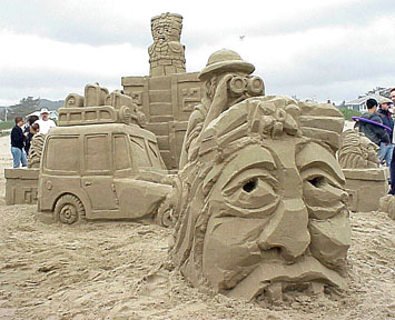 Sand Castle Contest 2002 Winner 'Lost Mayan Way'