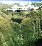 Plane and mountains