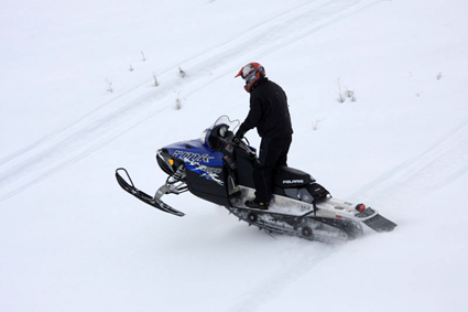 Playing in Montana's snowfields