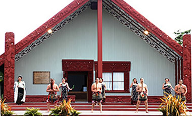 Te Puia Powhiri at Rotowhio Marae