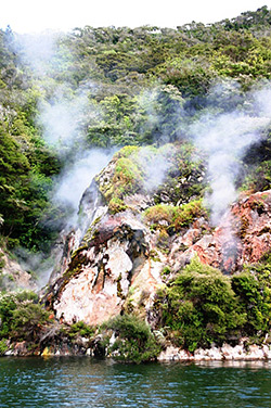 Donne Cliffs in Lake Rotomahana