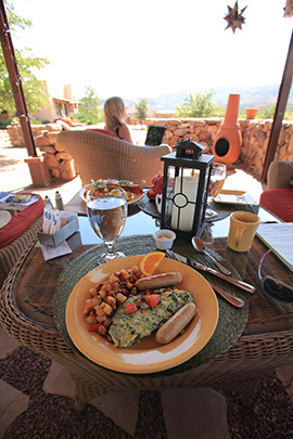 Arizona Breakfast on One of the Verandas