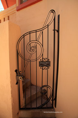 Bisbee home gate