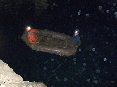 California Cave boat