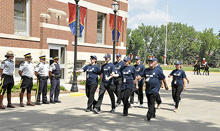 RCMP Boot Camp marching