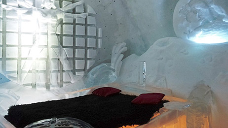 Quebec Ice Hotel Bedroom