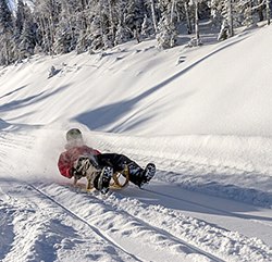 Le Massif sled run