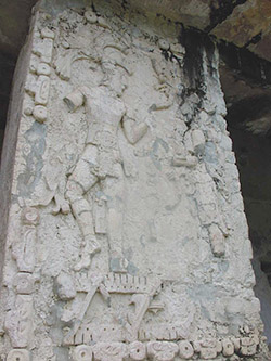 Palenque Palace column