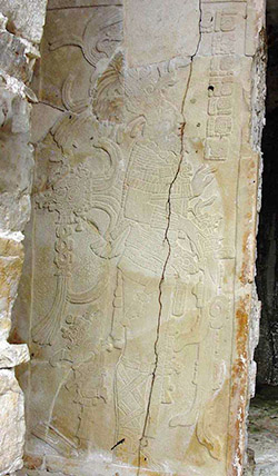 Palenque temple sculpted panel