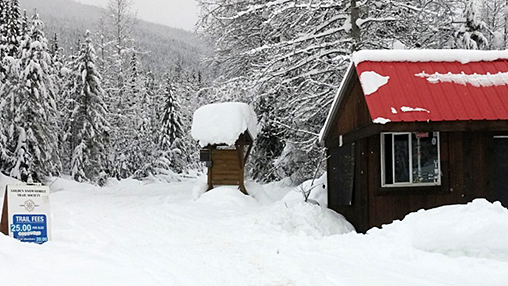 Golden, BC snowmobiling, Quartz Creek Trailhead