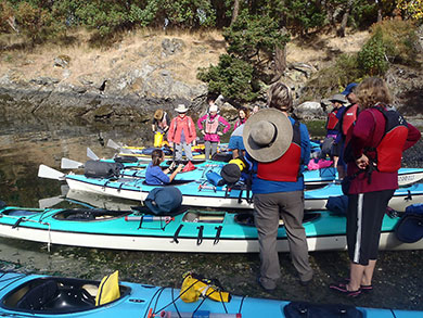 San Juan Islands kayaking prepping