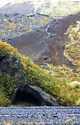 Husadalur Valley lady troll cave